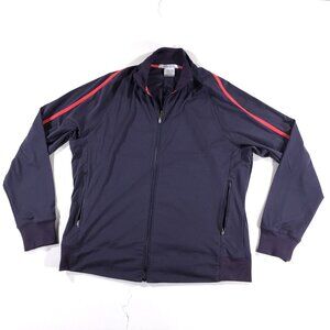Nike Golf Fit Dry Full Zip Long Sleeve Shirt Womens Size XL 16-18 Purple